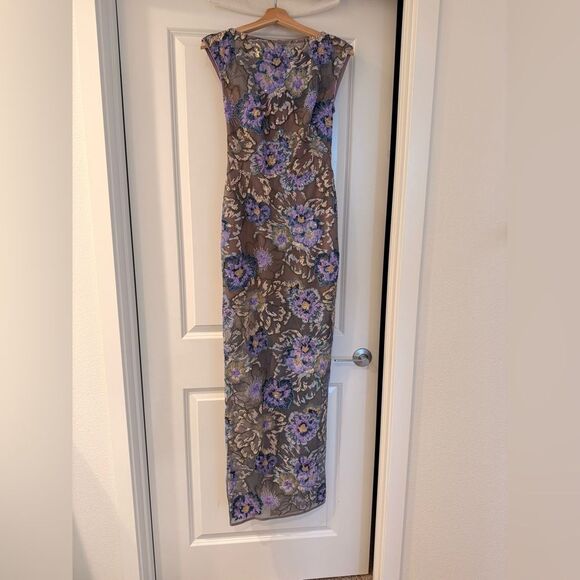 NWOT Bronx and Banco Violet Floral Maxi Dress - Picture 4 of 15